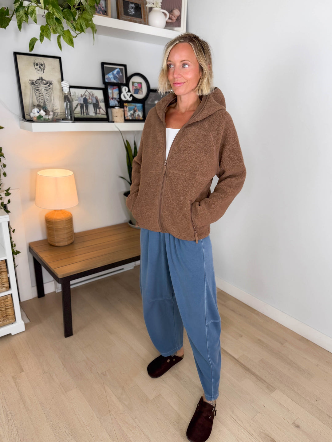 Firelight Soft Full Zip Fleece- LATTE