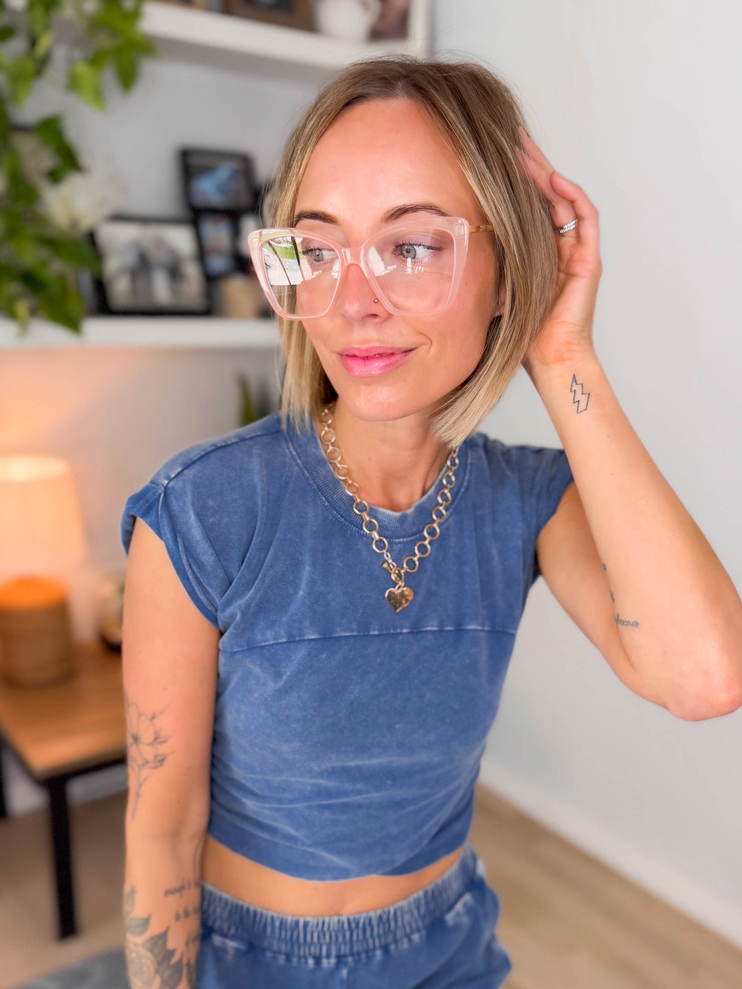 Angled Cat Eye Blue Light Blocking Glasses (ALL COLOURS)