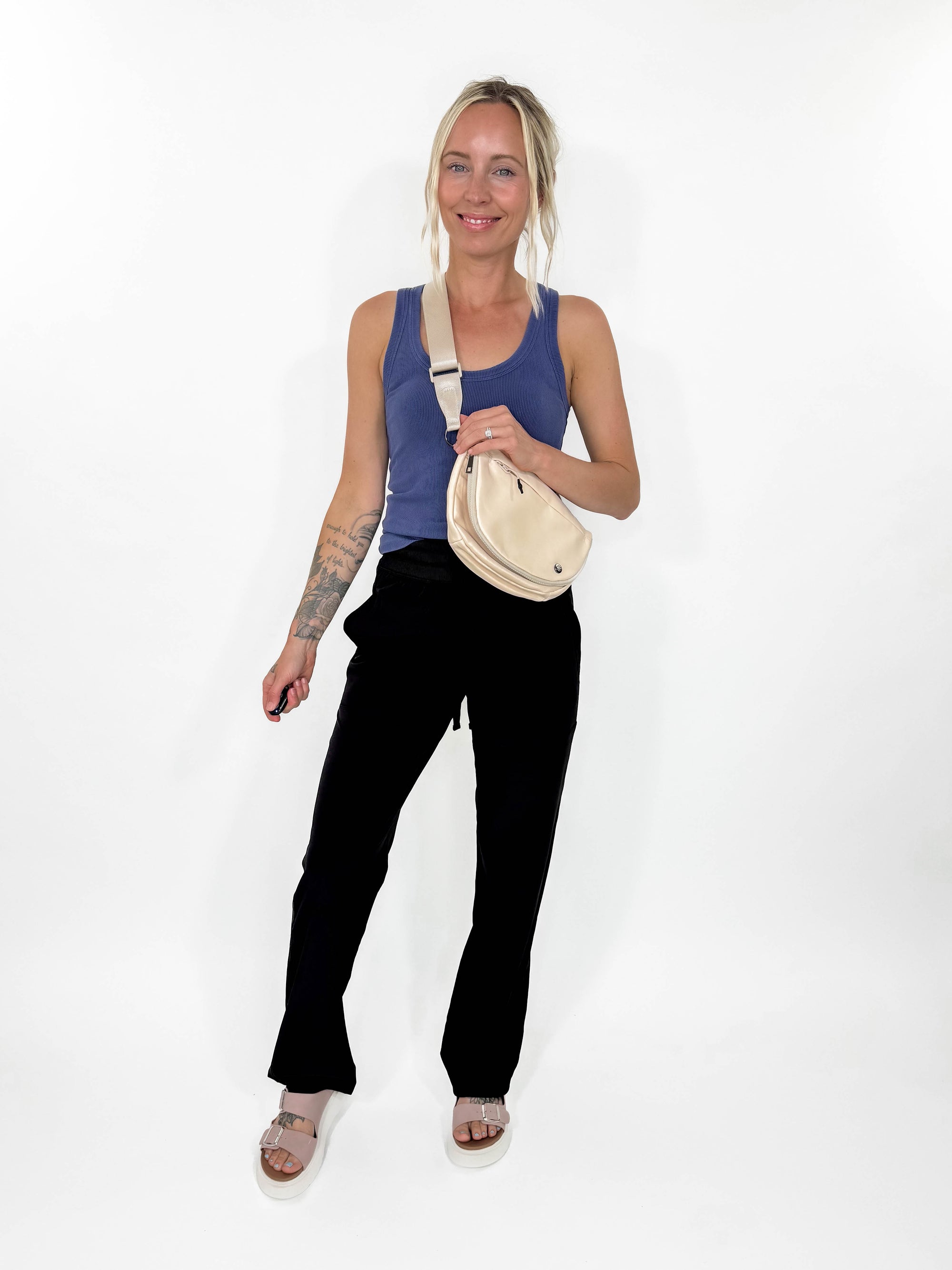 Stanford Ribbed Tank- ADMIRAL BLUE-FINAL SALE