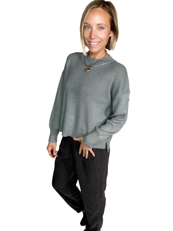 Verta Tencel Blend Tapered Pants- DARK CHARCOAL-FINAL SALE