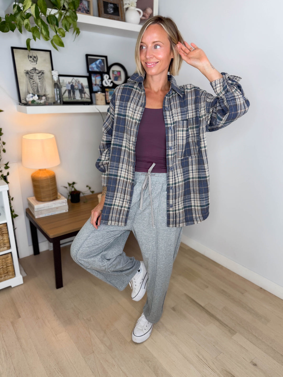 Fallfern Cotton Flannel- DENIM