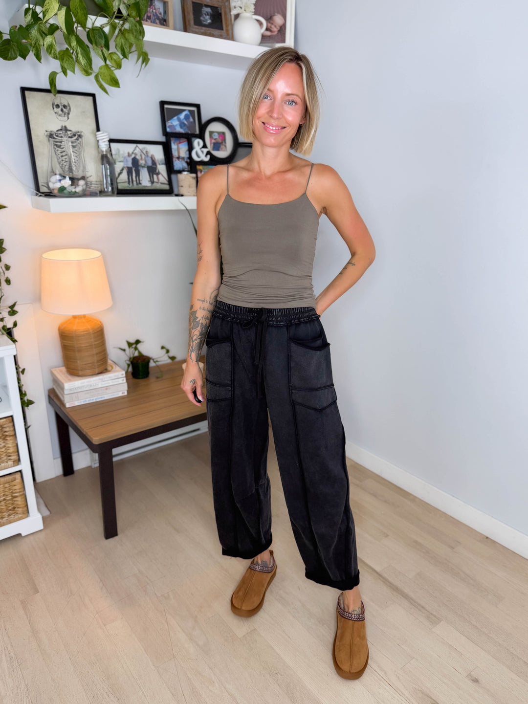 Spark Basic Solid Cami- BURNT OLIVE