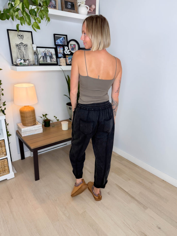 Spark Basic Solid Cami- BURNT OLIVE