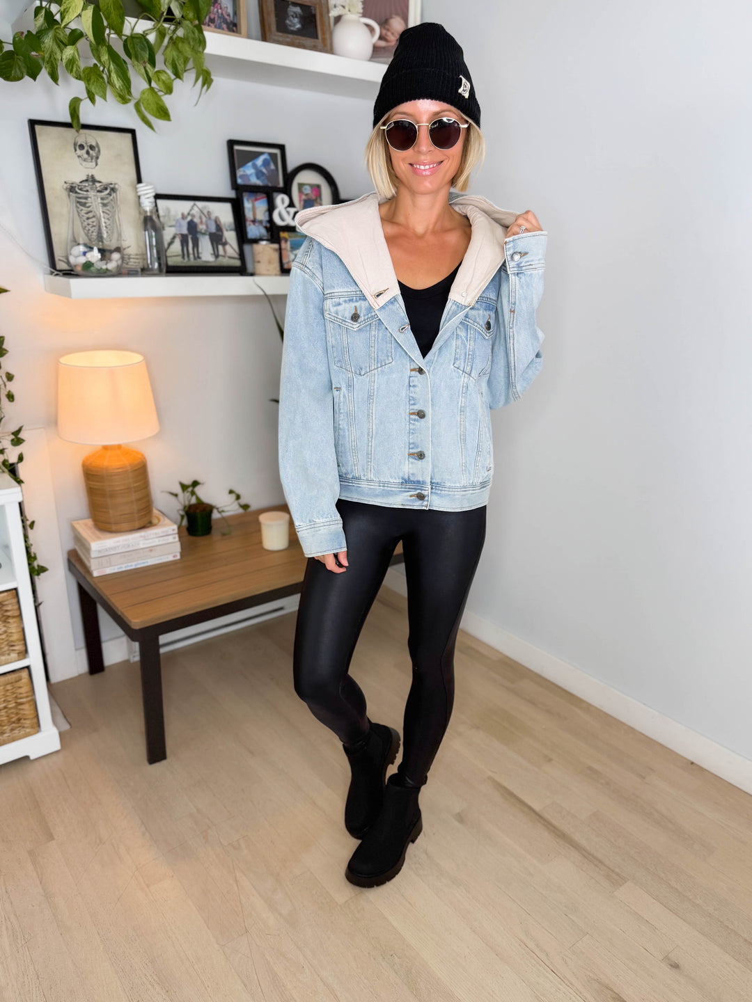THREAD & SUPPLY Gemma Hooded Denim Jacket
