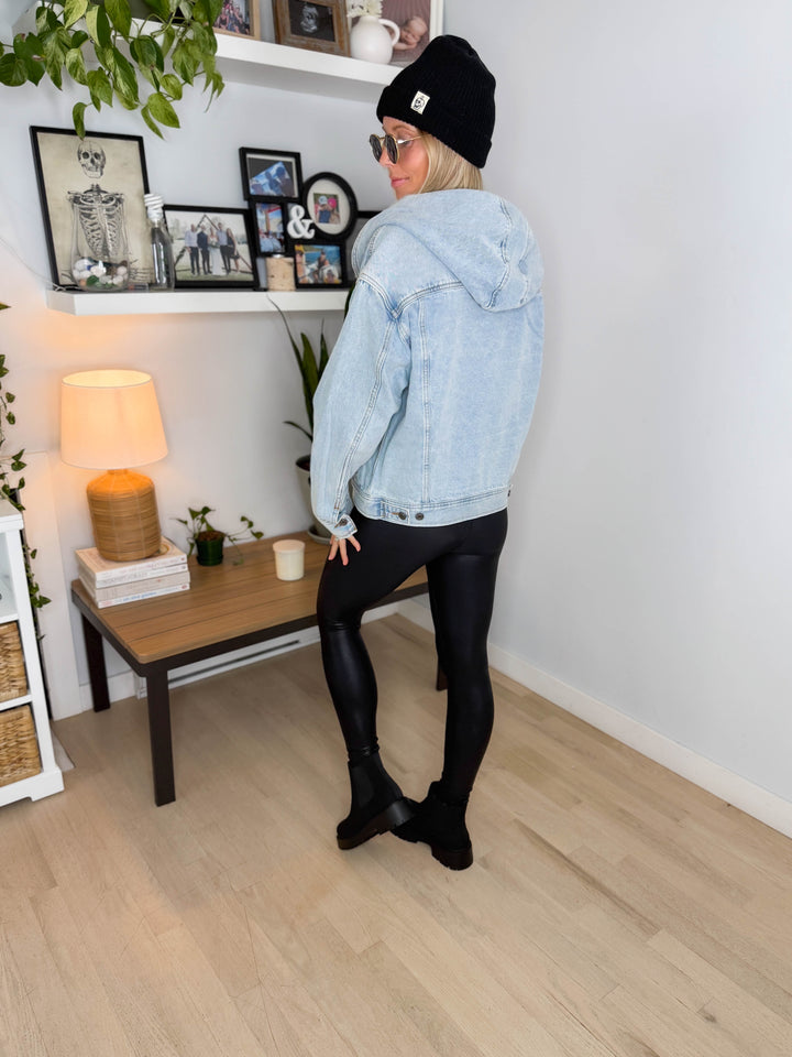 THREAD & SUPPLY Gemma Hooded Denim Jacket