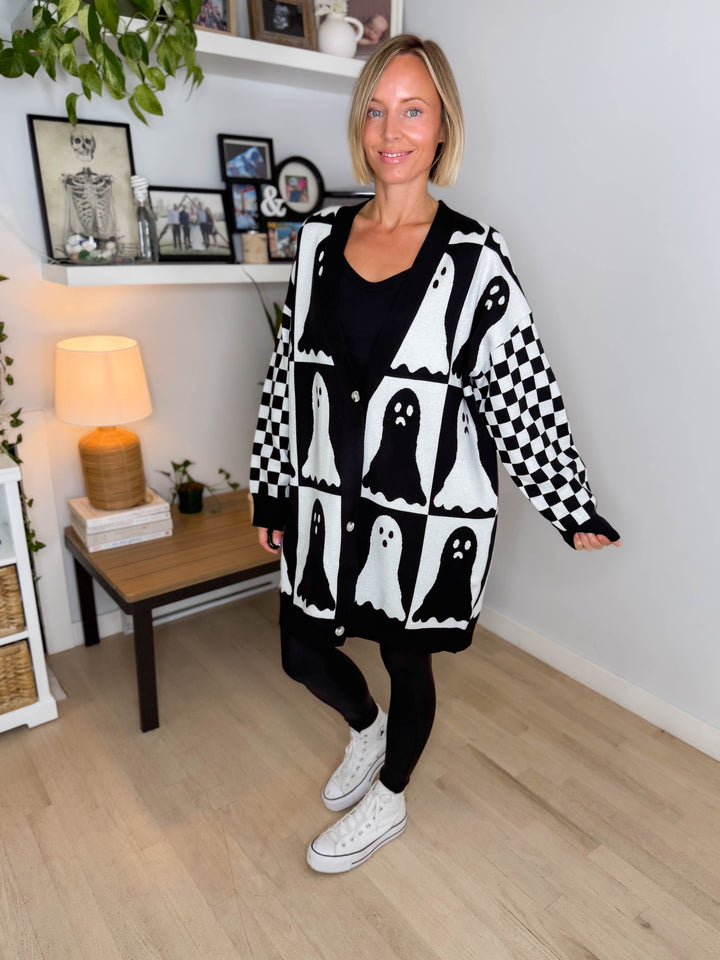 AMPERSAND Ghouls Night Out Oversized Cardigan