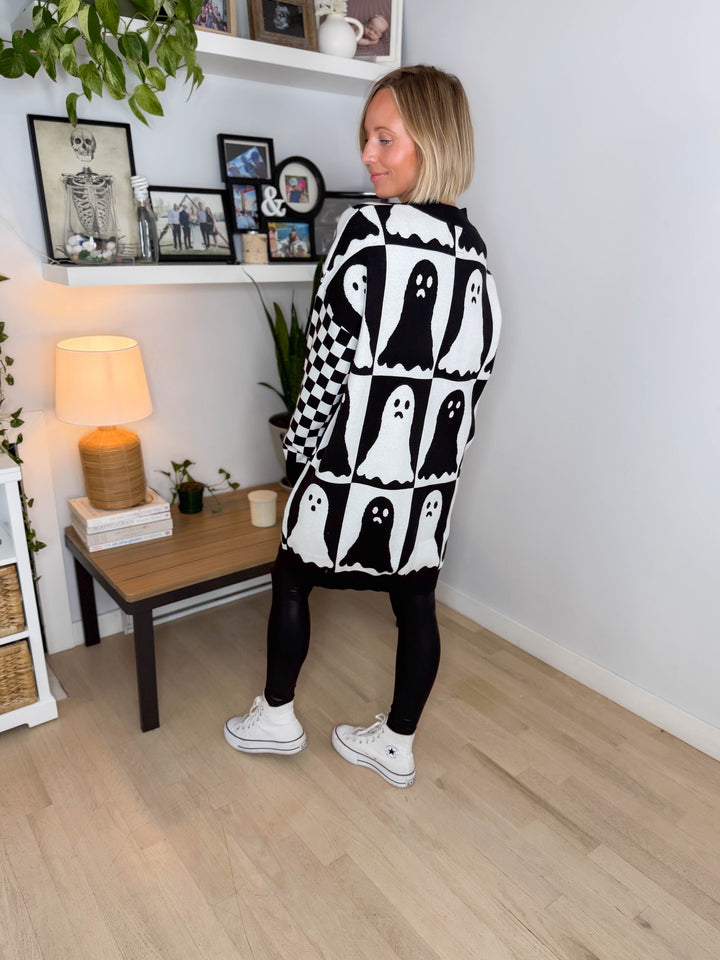 AMPERSAND Ghouls Night Out Oversized Cardigan