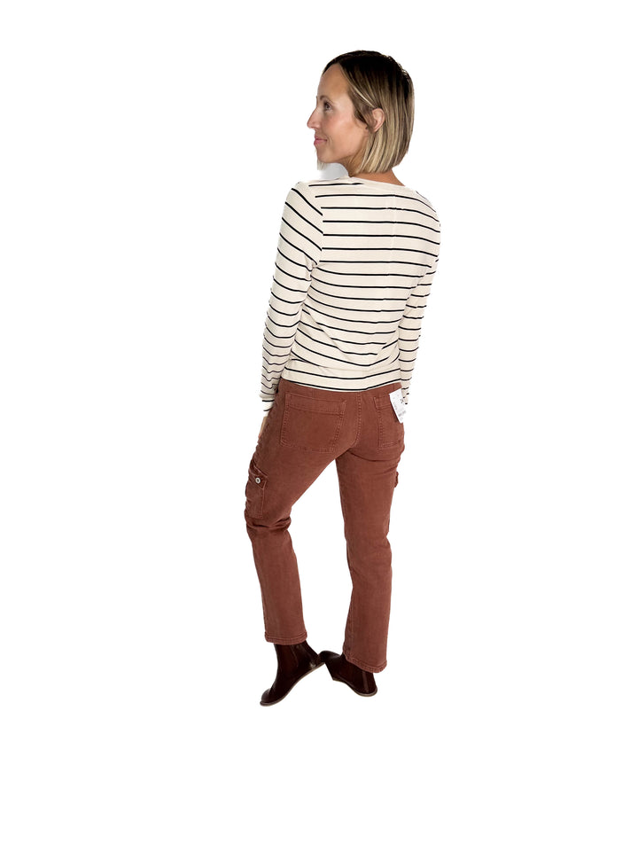 THREAD & SUPPLY Lauren Long Sleeve- BIRCH BLACK