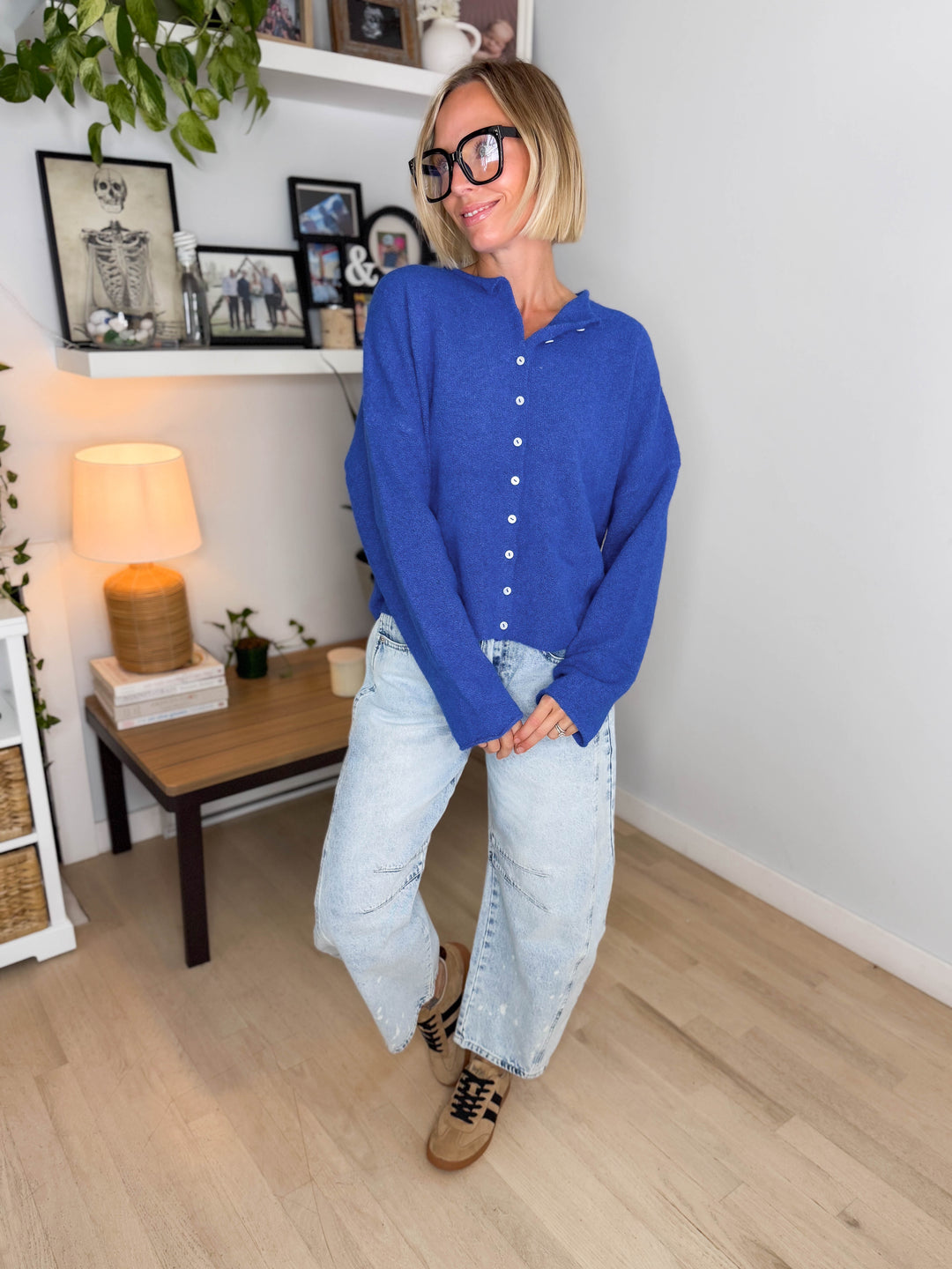 Piper Cardigan- COBALT BLUE
