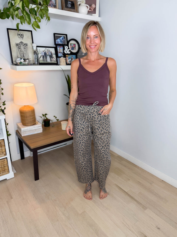 Ampersand AVE Bowie Pant- LEOPARD