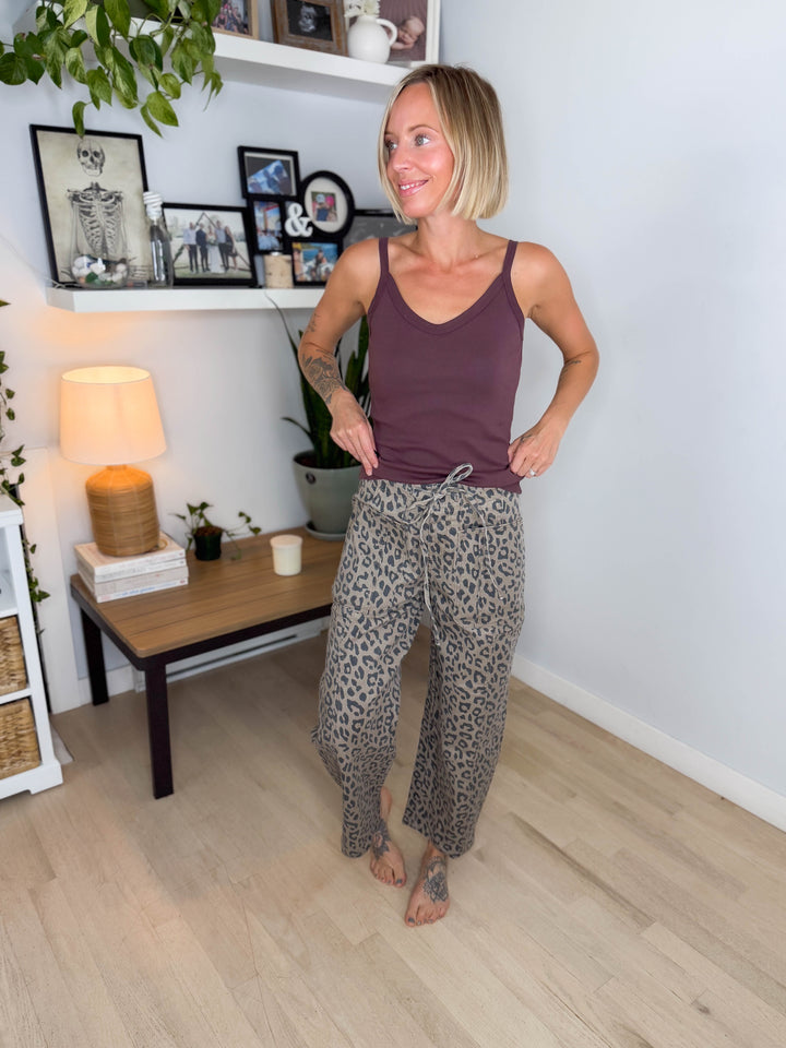 Ampersand AVE Bowie Pant- LEOPARD