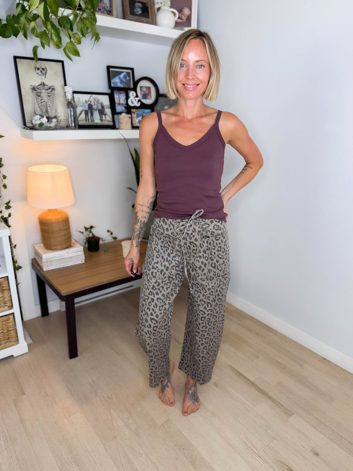Ampersand AVE Bowie Pant- LEOPARD