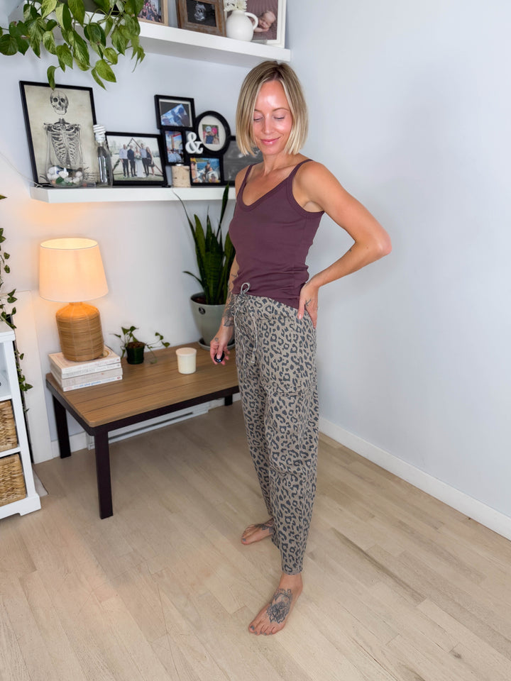 Ampersand AVE Bowie Pant- LEOPARD
