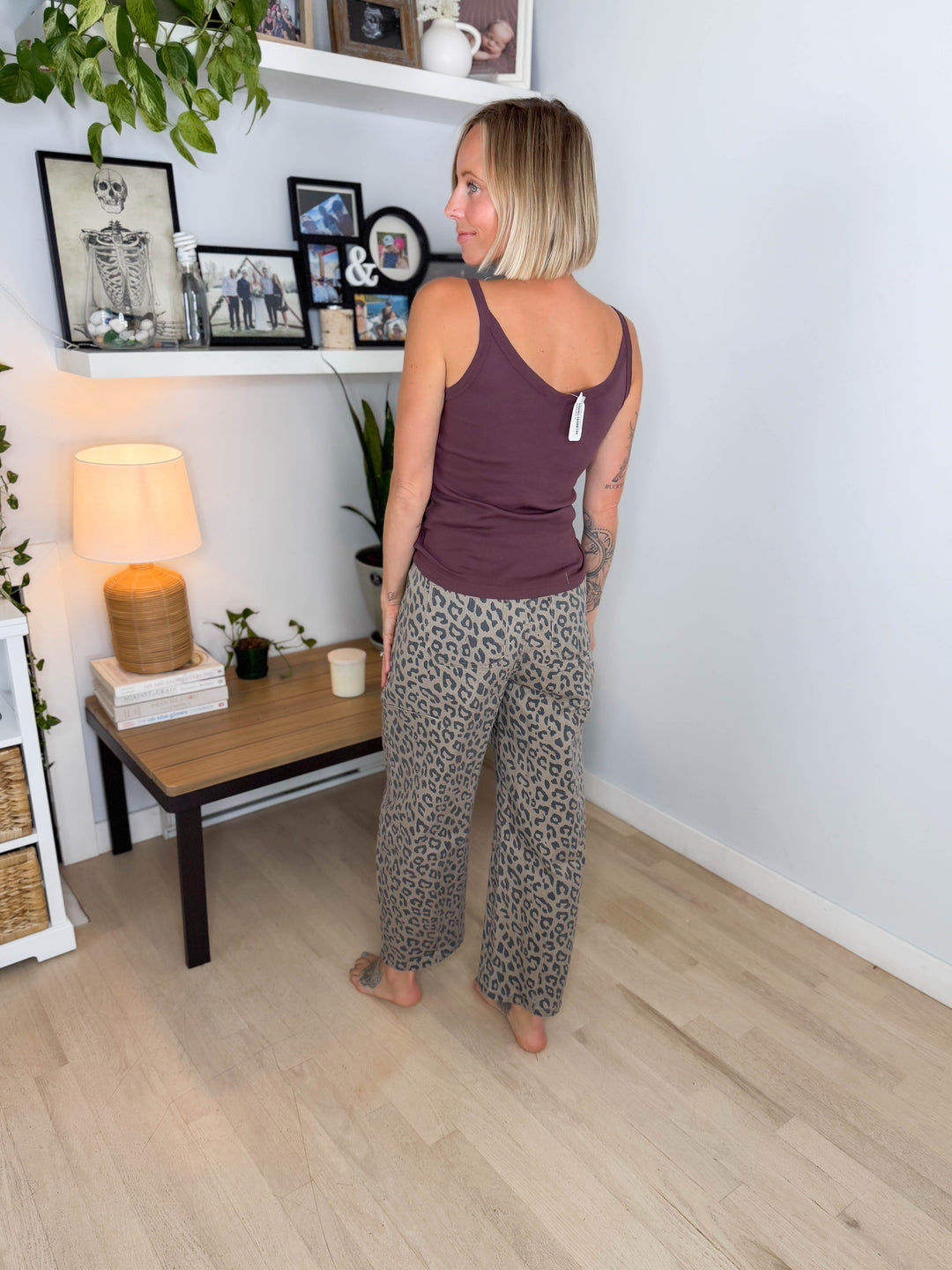 Ampersand AVE Bowie Pant- LEOPARD