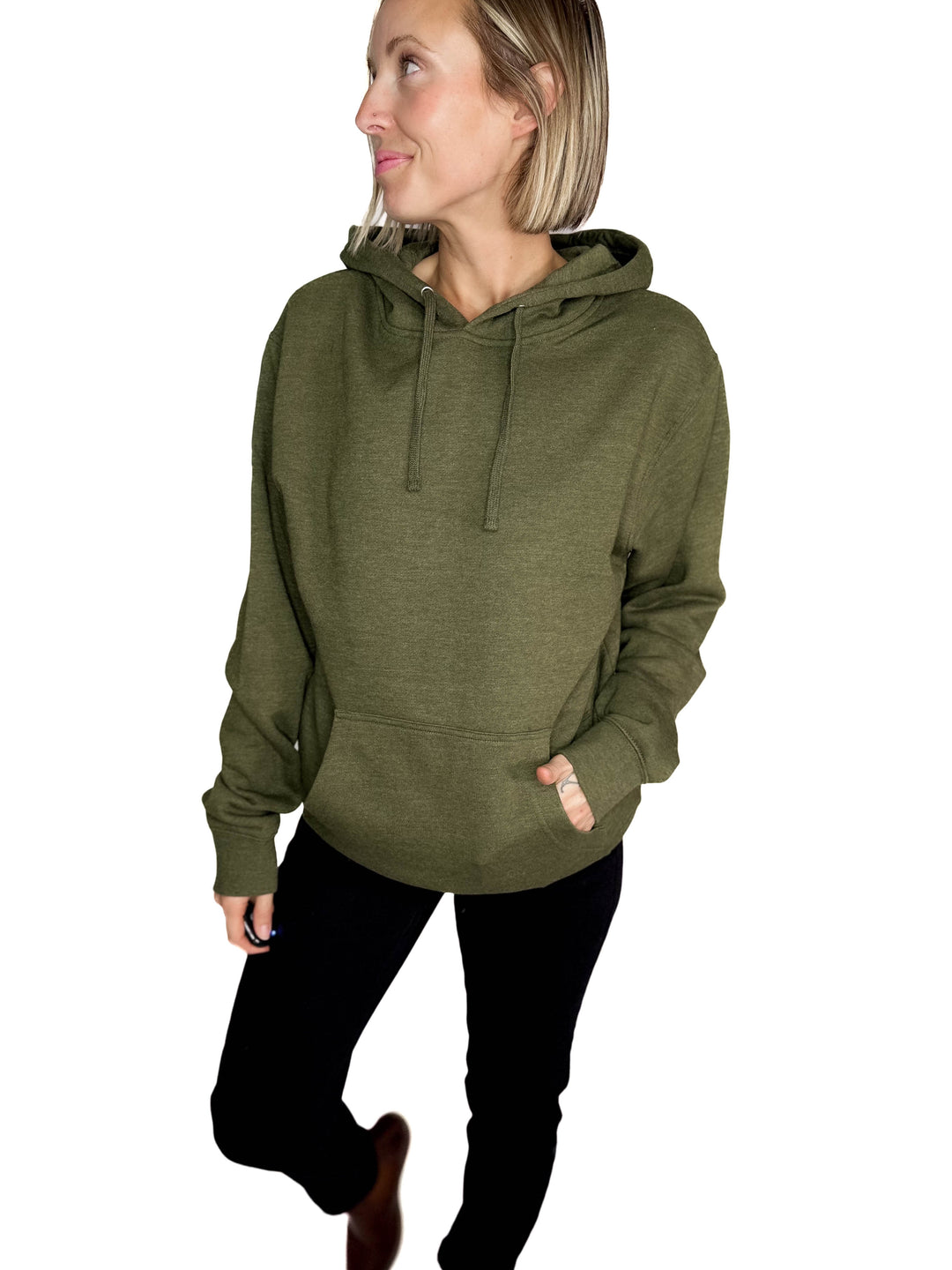 Timber Classic Hoodie- ARMY HEATHER-FINAL SALE