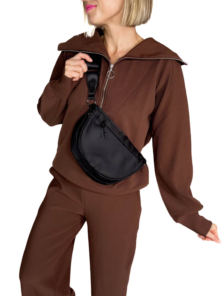 Everything Crossbody Bag- BLACK