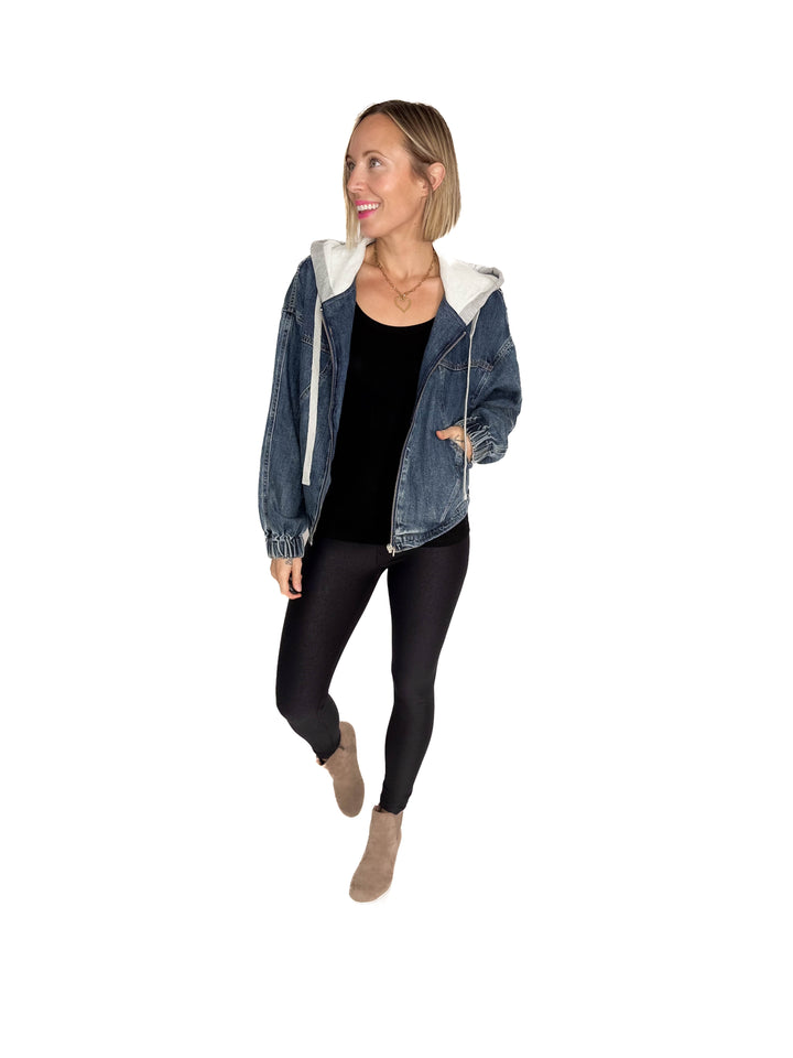 Plato Denim Hoodie Jacket