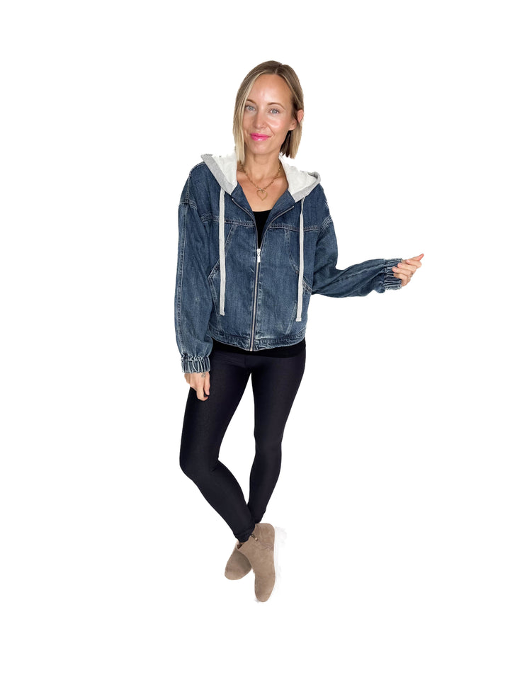 Plato Denim Hoodie Jacket