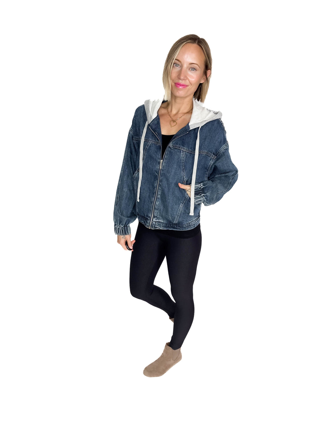 Plato Denim Hoodie Jacket