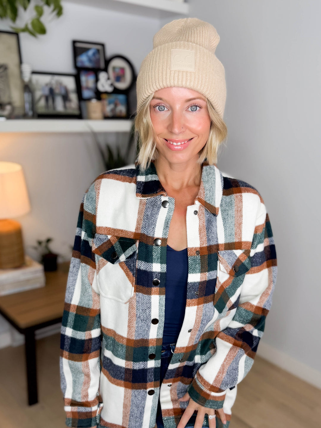 CC Soft Ribbed Beanie- BEIGE