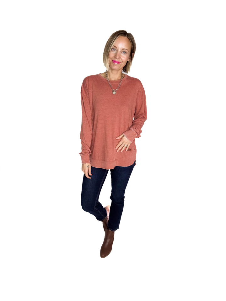 ROYCE Poncho Long Sleeve- COPPER