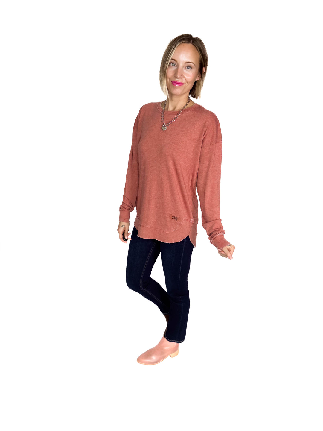 ROYCE Poncho Long Sleeve- COPPER
