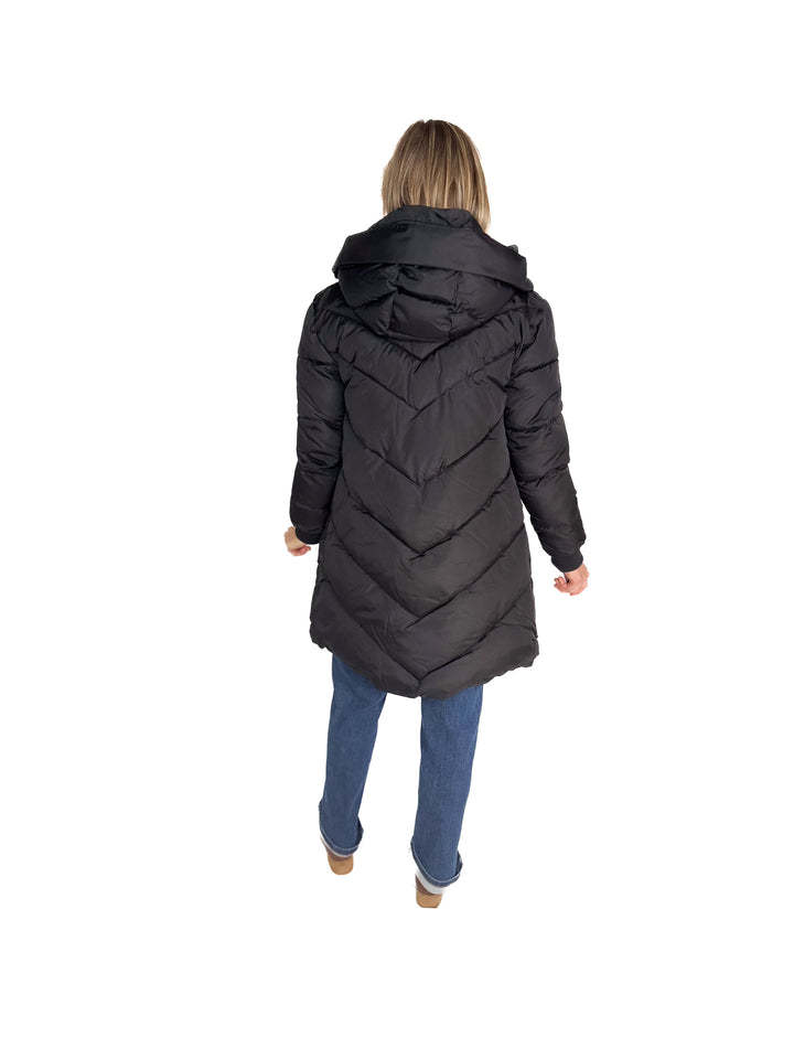 ONLY Skylar Hooded Puffer Jacket- BLACK