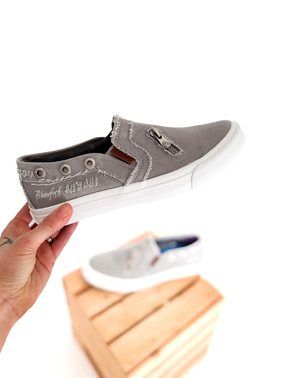 BLOWFISH Mariachi Slip On- GRAY-FINAL SALE *7+8*
