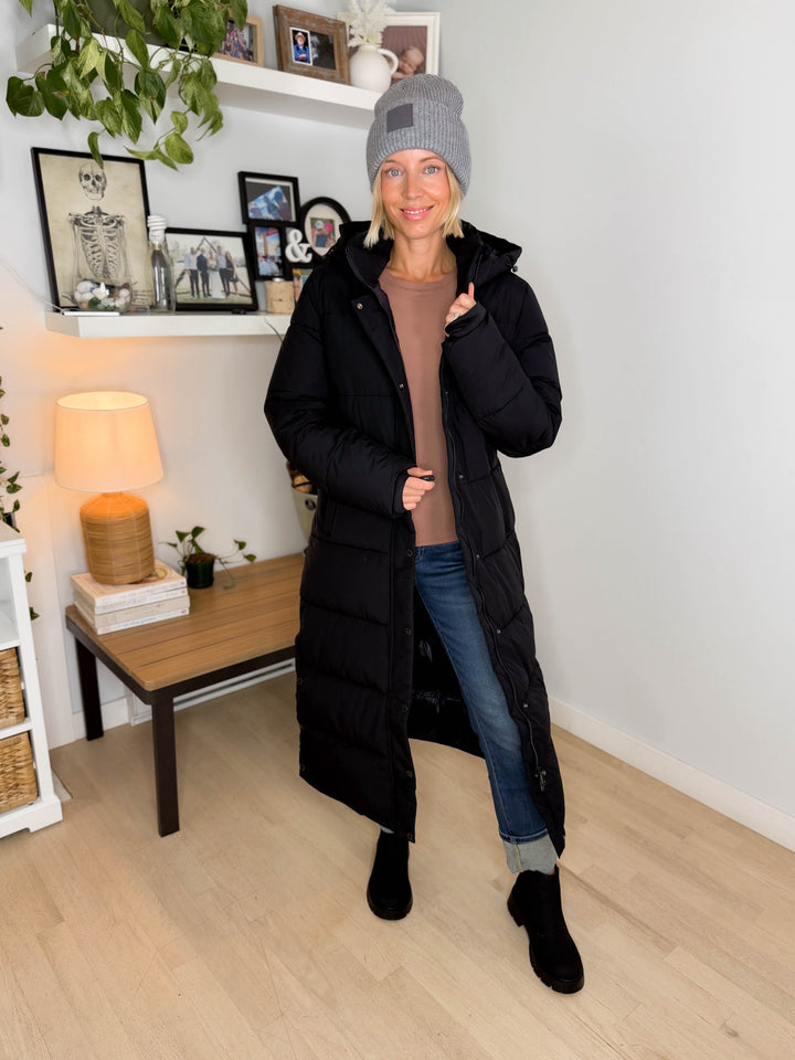 ONLY Premium Puff XLong Jacket- BLACK