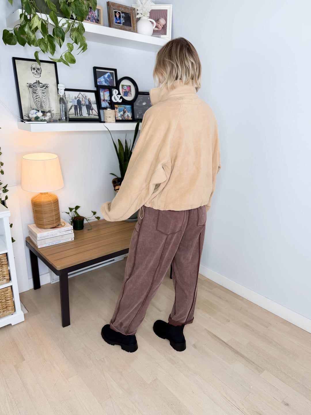 Hazella Full Zip Fleece Jacket- TEDDY BEIGE