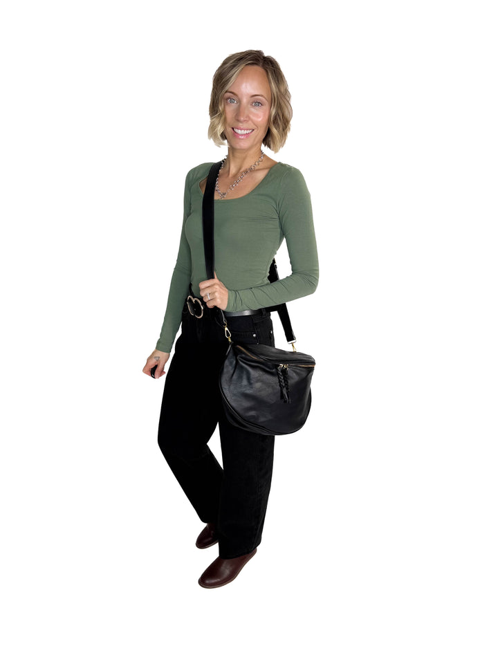 Megan Sling Bag- BLACK