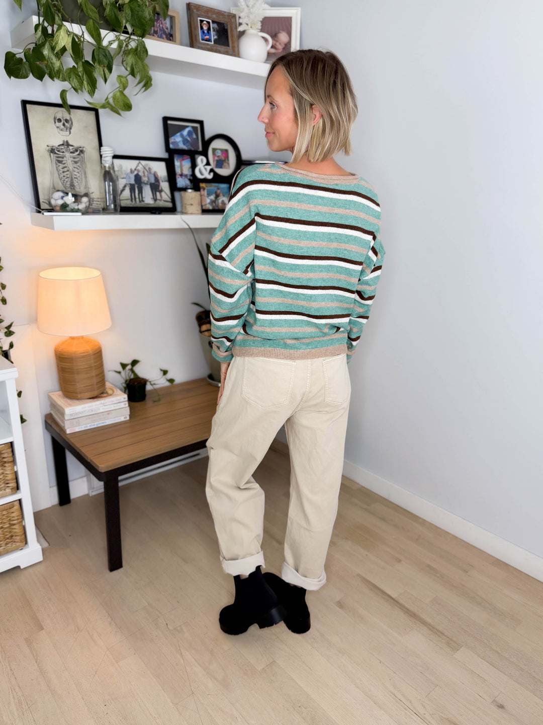 Hattie Sweater cardigan- KELLY GREEN