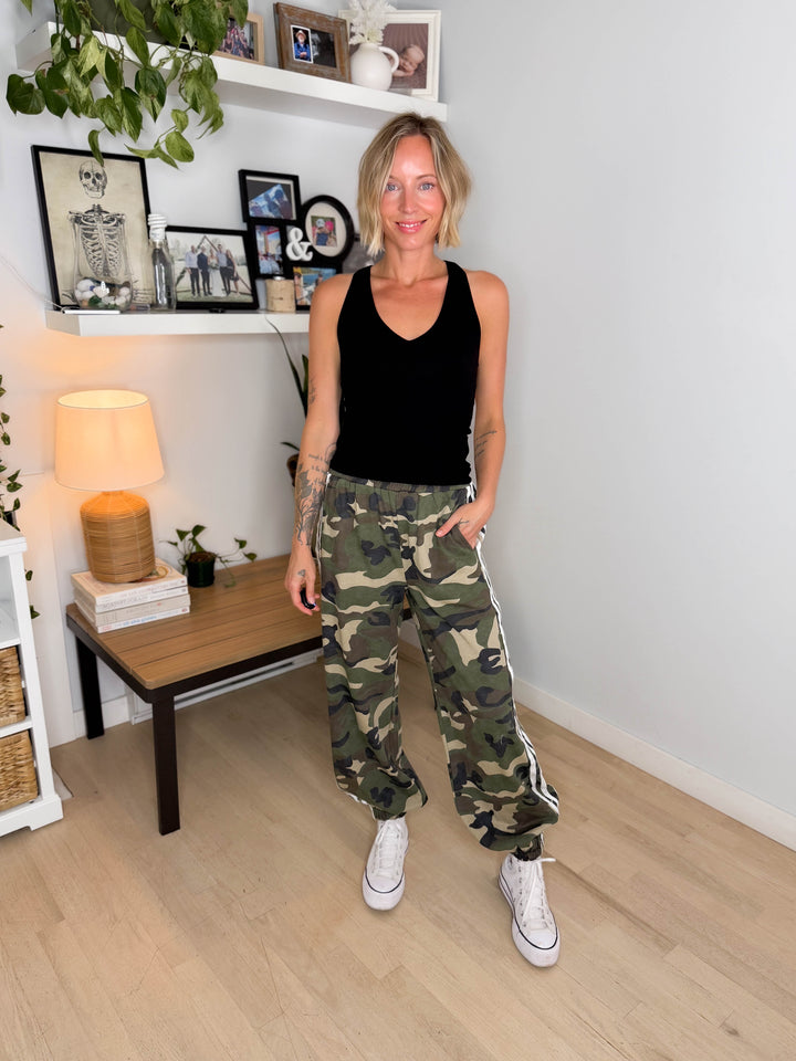 Copperly Soft Washed Camo Joggers- VINTAGE CAMO