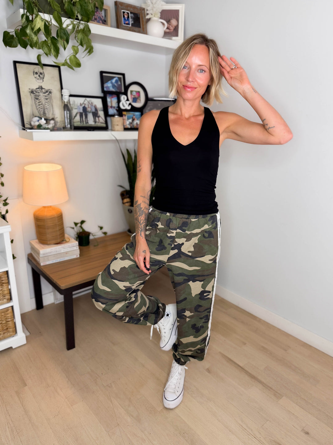 Copperly Soft Washed Camo Joggers- VINTAGE CAMO