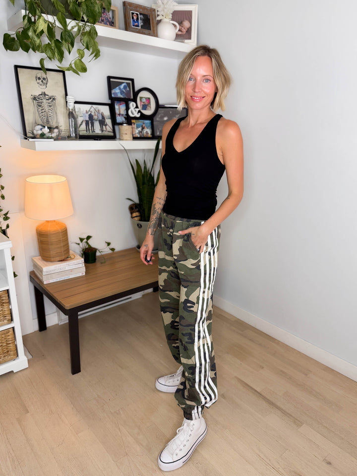 Copperly Soft Washed Camo Joggers- VINTAGE CAMO