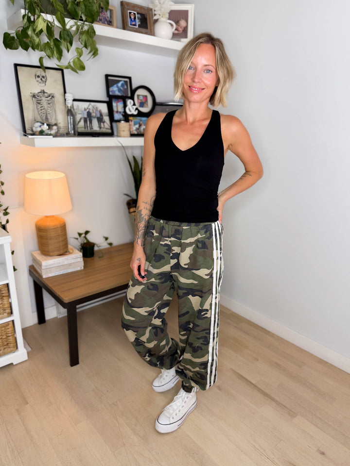 Copperly Soft Washed Camo Joggers- VINTAGE CAMO