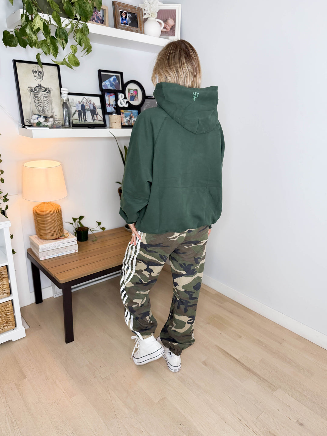Tanis Premium Fleece Hoodie- DARK GREEN