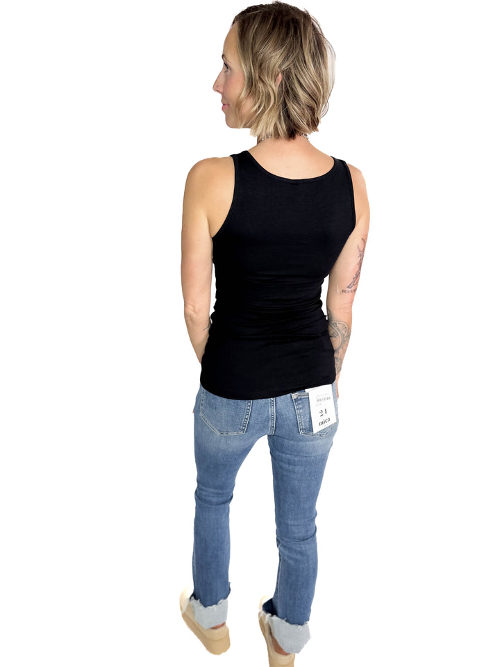 VERO MODA Lulu Long Tank- BLACK