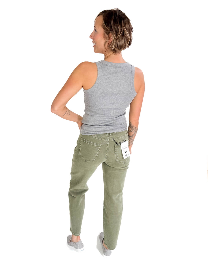 Beth Rib Tank Top- HEATHER GREY-FINAL SALE