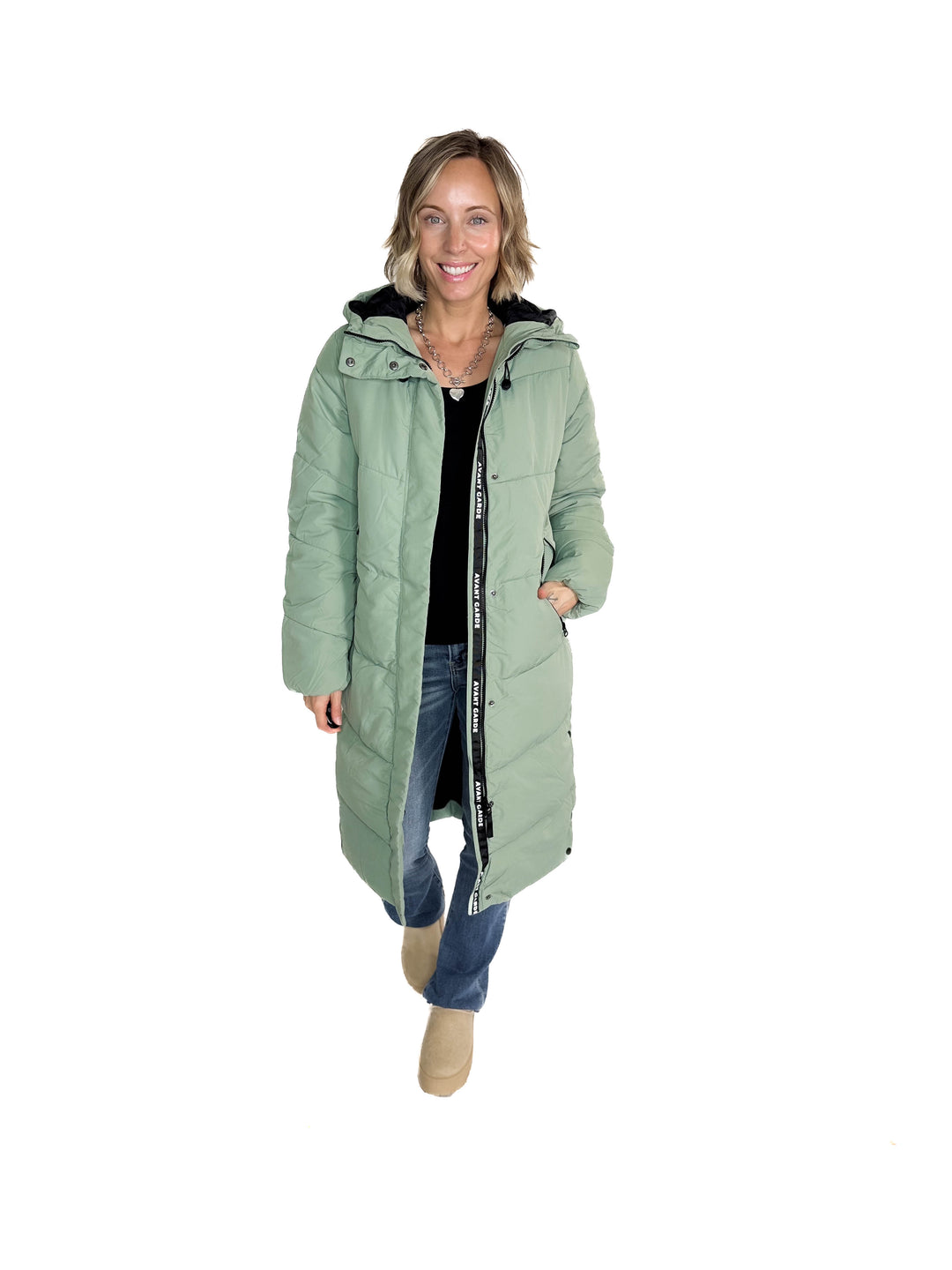 ONLY Maggi Long Puffer Coat- LILY PAD