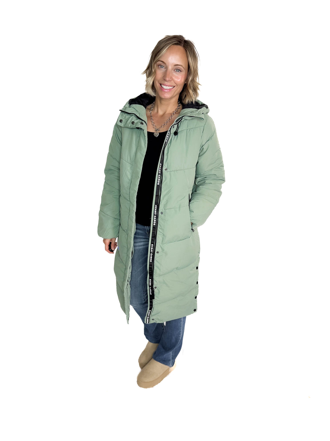 ONLY Maggi Long Puffer Coat- LILY PAD