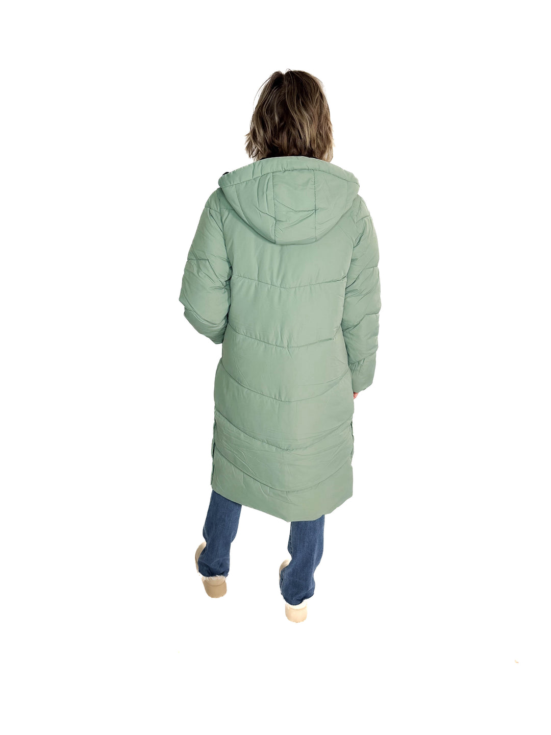 ONLY Maggi Long Puffer Coat- LILY PAD