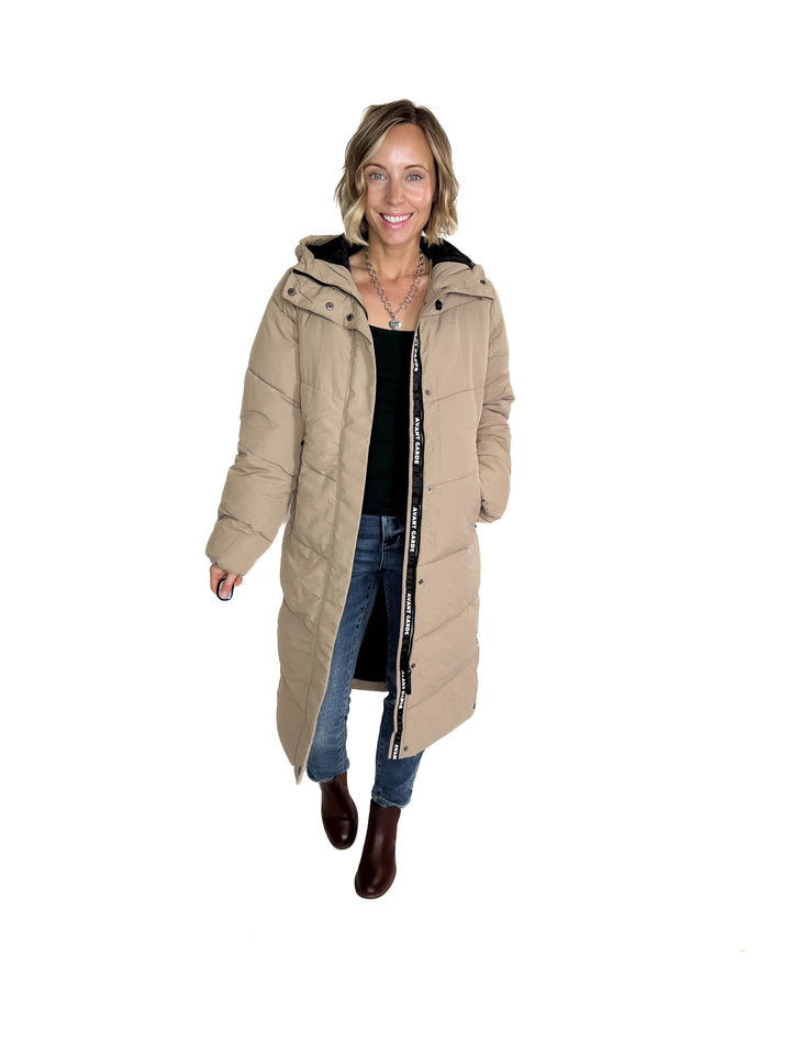 ONLY Maggi Long Puffer Coat- SILVER MINK