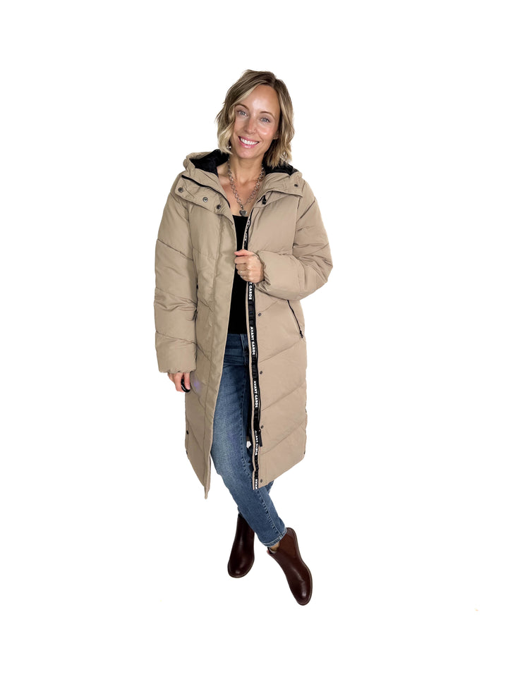 ONLY Maggi Long Puffer Coat- SILVER MINK