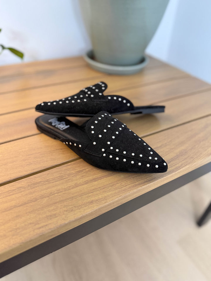CORKYS Mischief Comfort Sole Slip On Mule- BLACK
