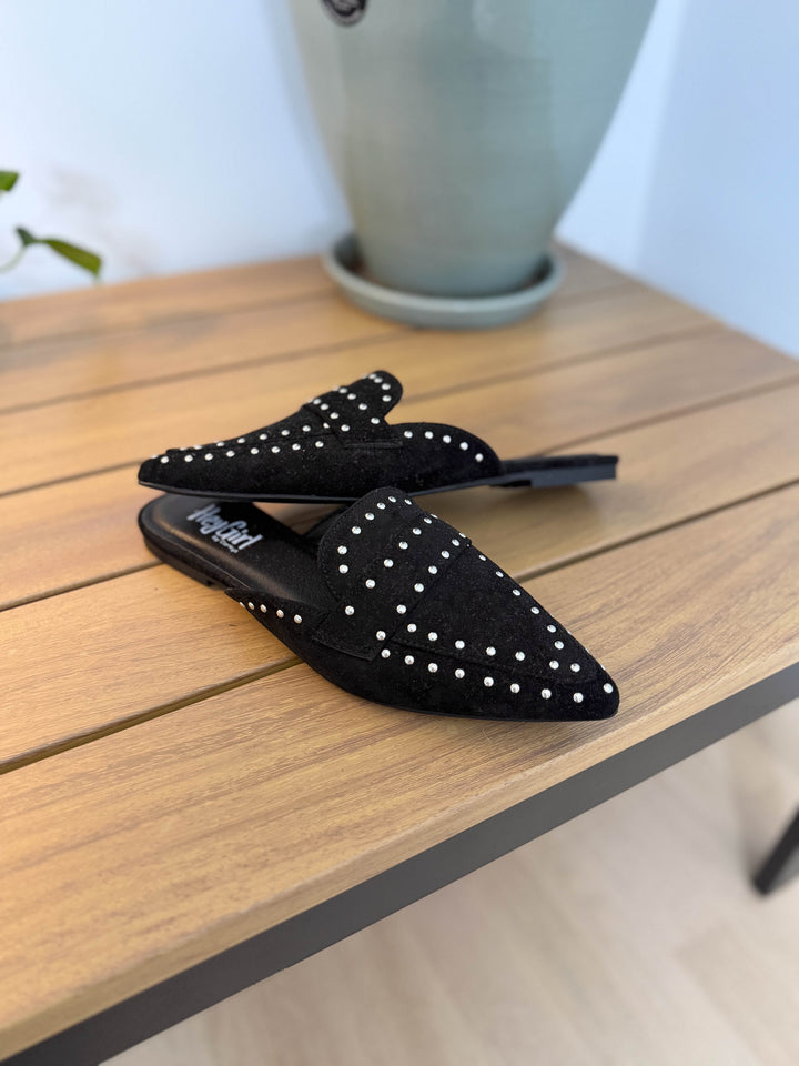 CORKYS Mischief Comfort Sole Slip On Mule- BLACK