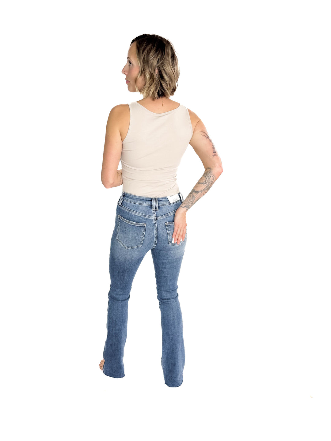 MICA Wynter High Rise Boot Cut Jean- MEDIUM WASH-FINAL SALE  *30+31*