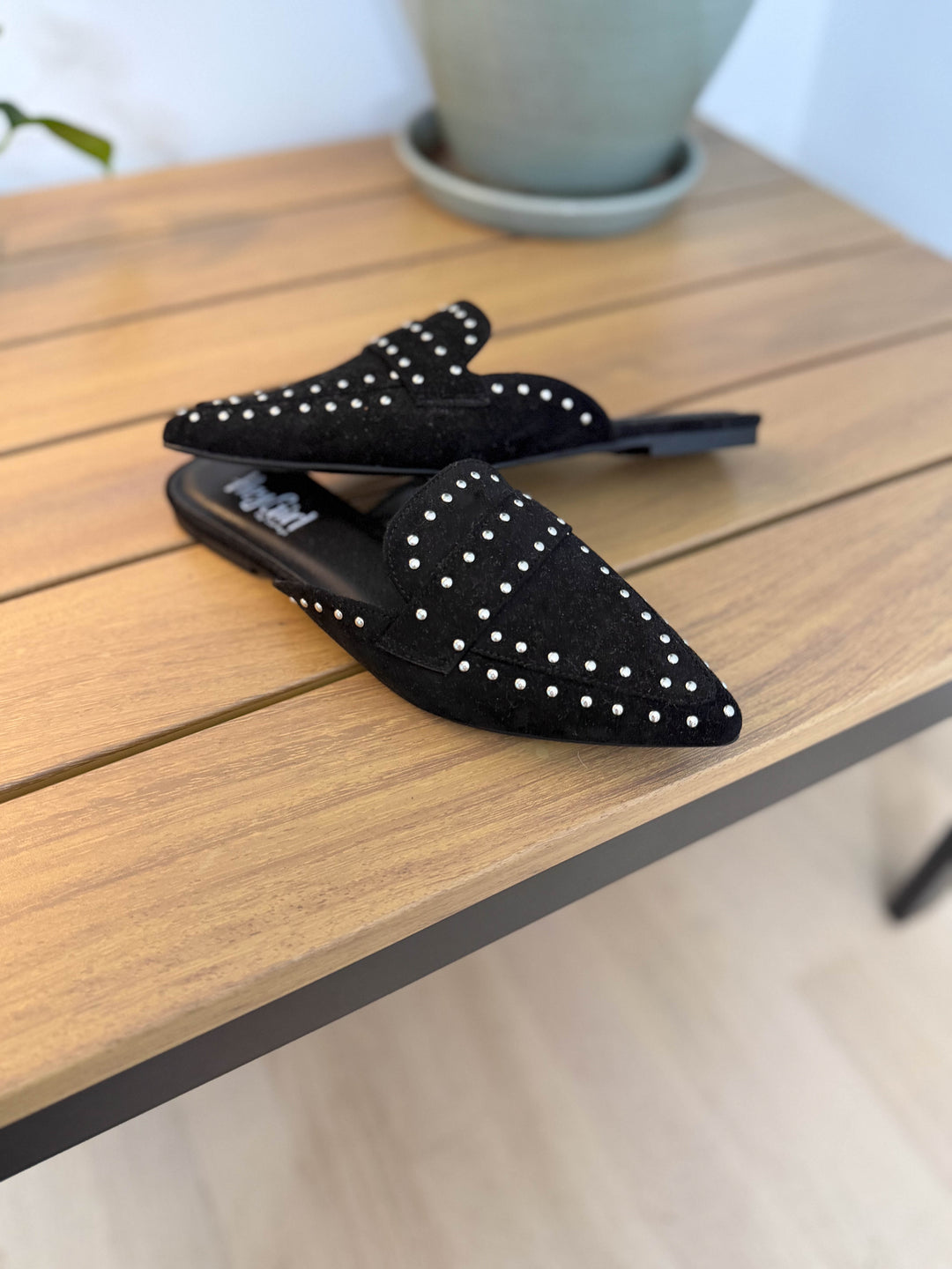 CORKYS Mischief Comfort Sole Slip On Mule- BLACK