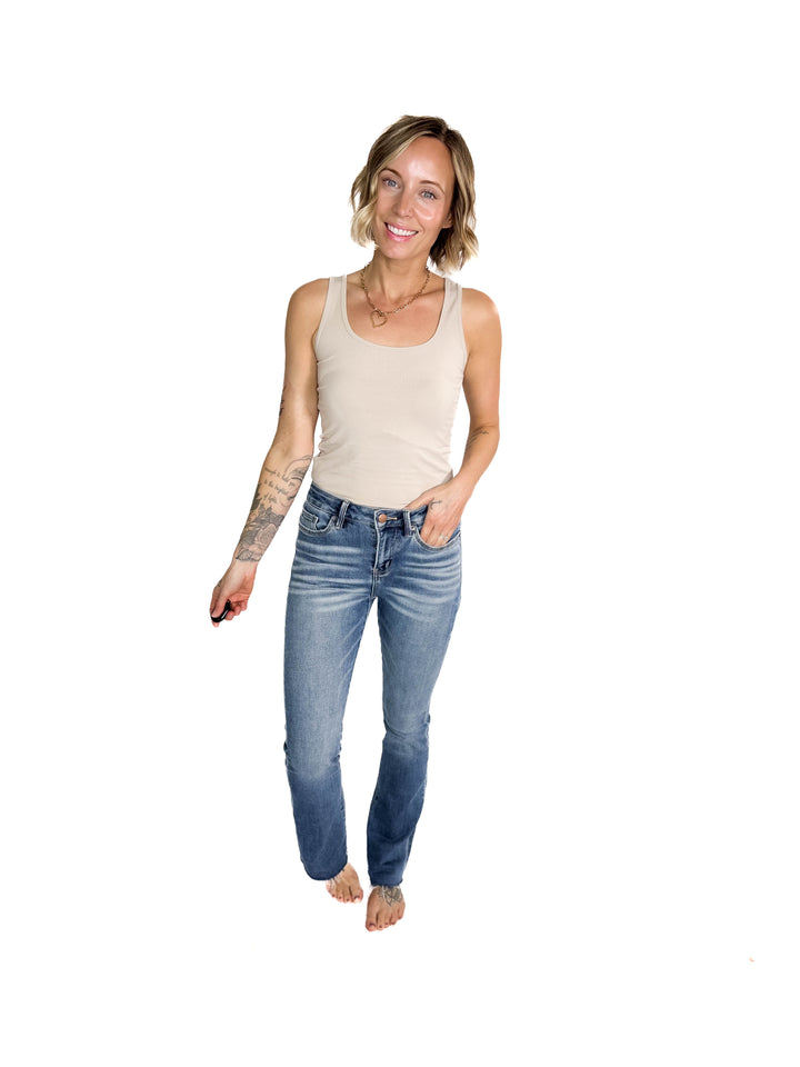 MICA Wynter High Rise Boot Cut Jean- MEDIUM WASH-FINAL SALE  *30+31*