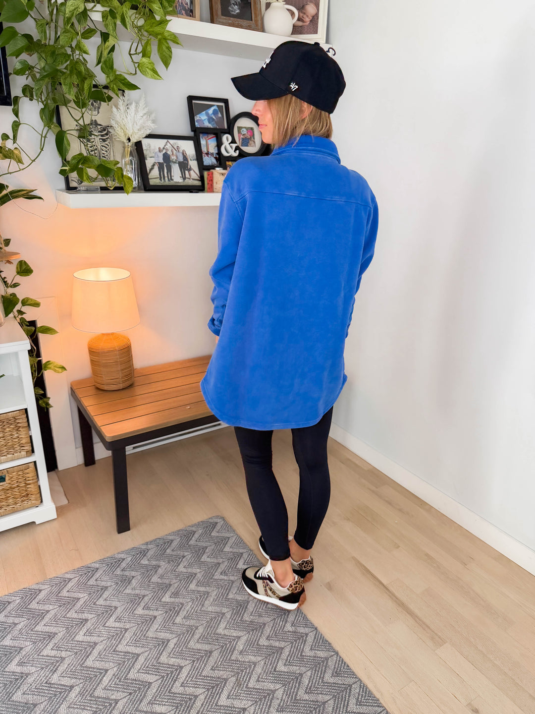 MONO B Valerie Snap on Shacket- DEEP INDIGO